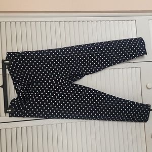 Sold J Creww Navy Cream Leggings